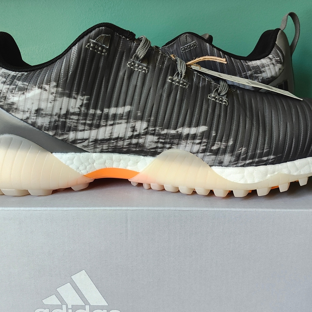 Adidas Men's Black and Gray Codechaos Golf Shoes